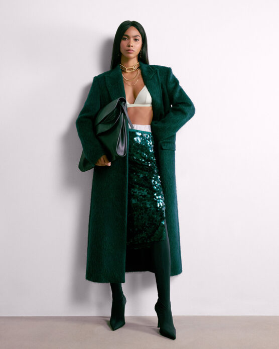 spódnica butelkowa zieleń